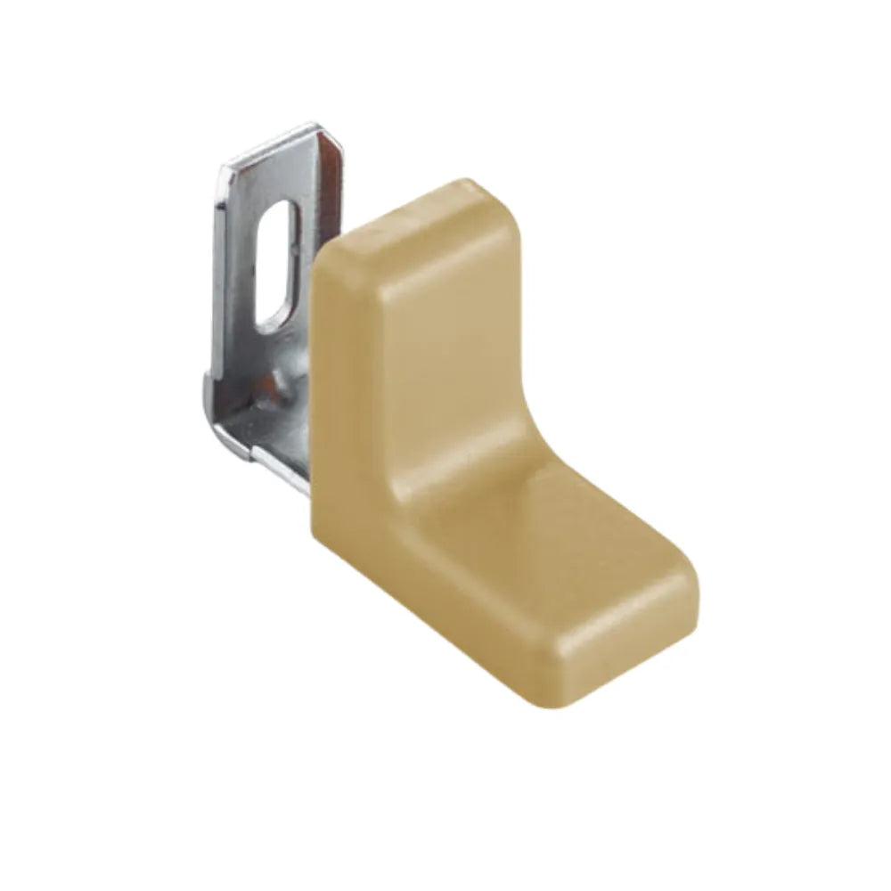 Metal Corner Bracket with Plastic Cover Cap - Beech