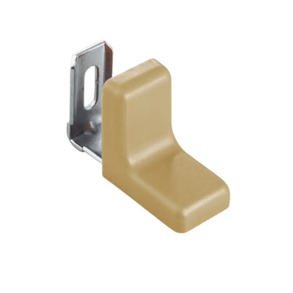Metal Corner Bracket with Plastic Cover Cap - Beech