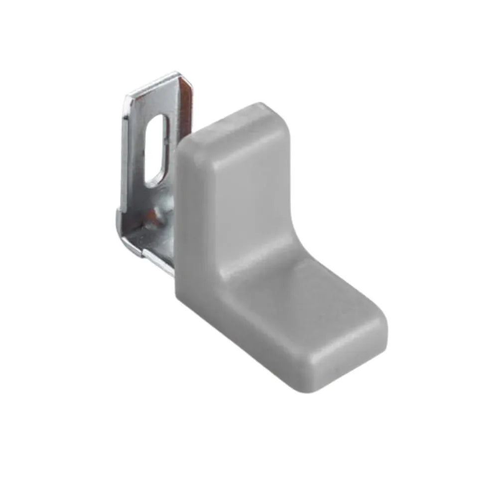 Metal Corner Bracket with Plastic Cover Cap - Gray