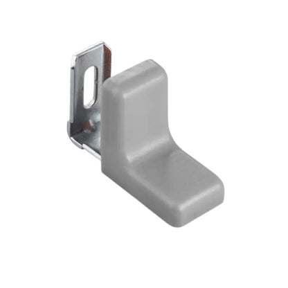 Metal Corner Bracket with Plastic Cover Cap - Gray