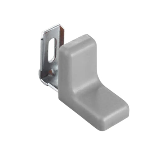 Metal Corner Bracket with Plastic Cover Cap - Gray