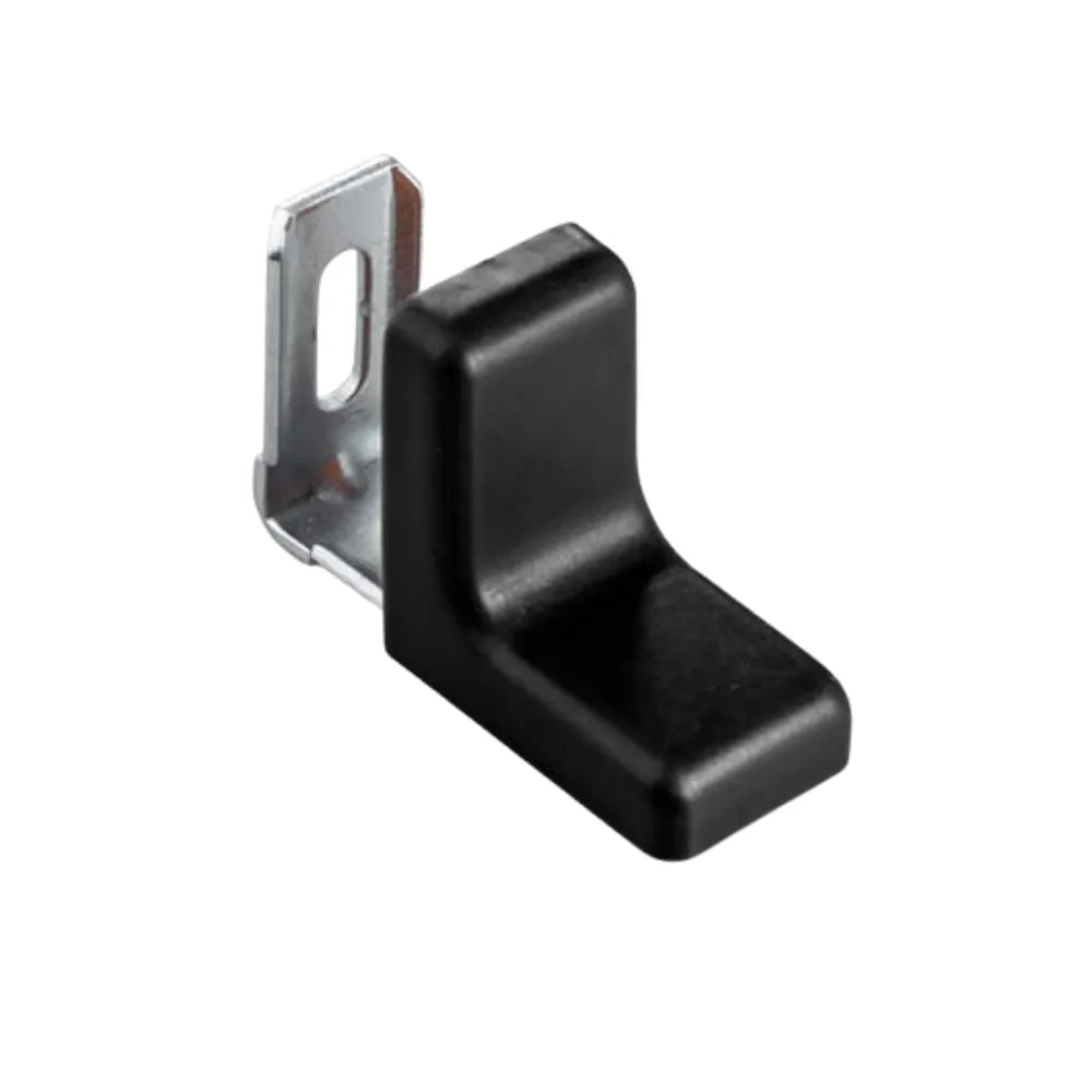 Metal Corner Bracket with Plastic Cover - Black