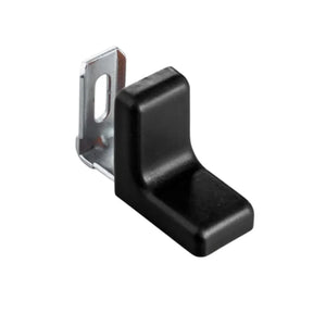 Metal Corner Bracket with Plastic Cover - Black