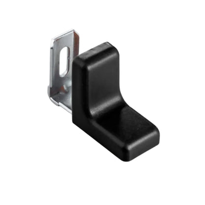 Metal Corner Bracket with Plastic Cover - Black