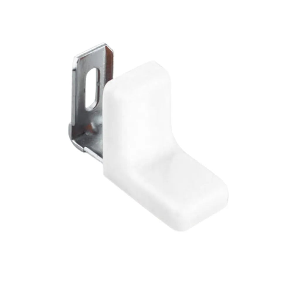 Metal Corner Brackets with Plastic Cover - White