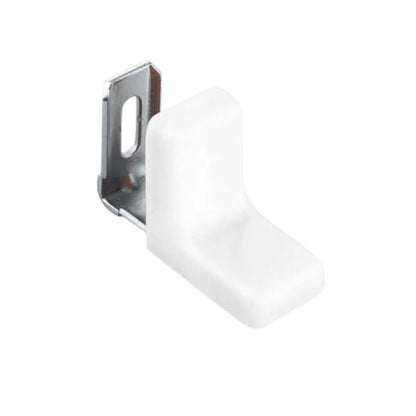 Metal Corner Brackets with Plastic Cover - White