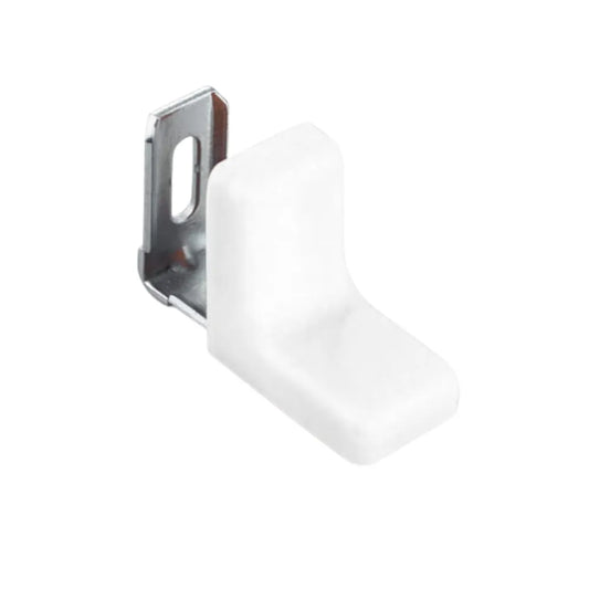 Metal Corner Brackets with Plastic Cover - White