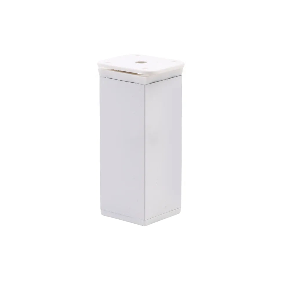 Square Furniture Legs 1-9/16 x 1-9/16 inch (40x40 mm) - 3-15/16 inch (100 mm) - White
