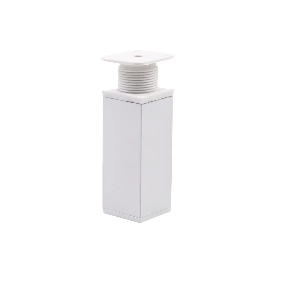 Square Furniture Legs 1-9/16 x 1-9/16 inch (40x40 mm) - 3-15/16 inch (100 mm) - White