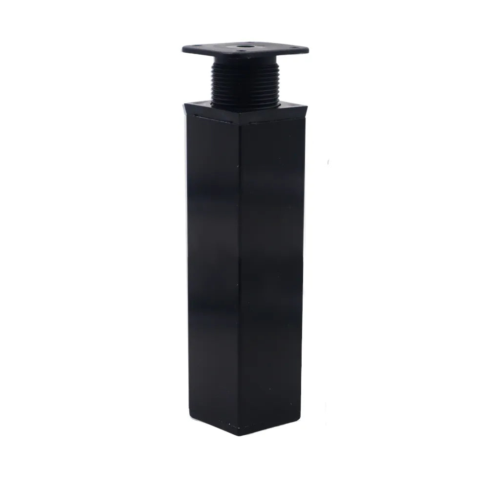 Square Furniture Legs 1-9/16 x 1-9/16 inch (40x40 mm) - 5-7/8 inch (150 mm) - Black