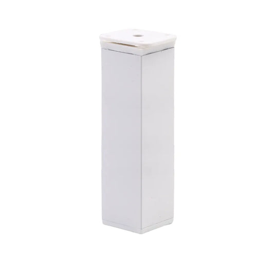 Square Furniture Legs 1-9/16 x 1-9/16 inch (40x40 mm) - 6 inch (150 mm) - White