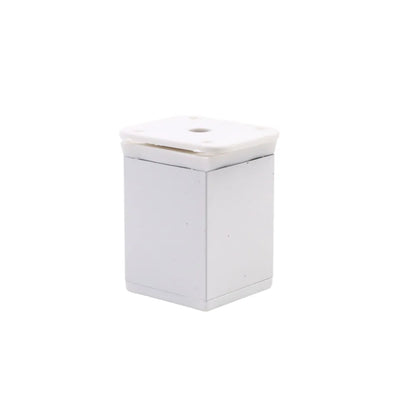 Square Furniture Legs 1-9/16 x 1-9/16 inch (40 x 40 mm) - 2-3/8 inch (60 mm) - White