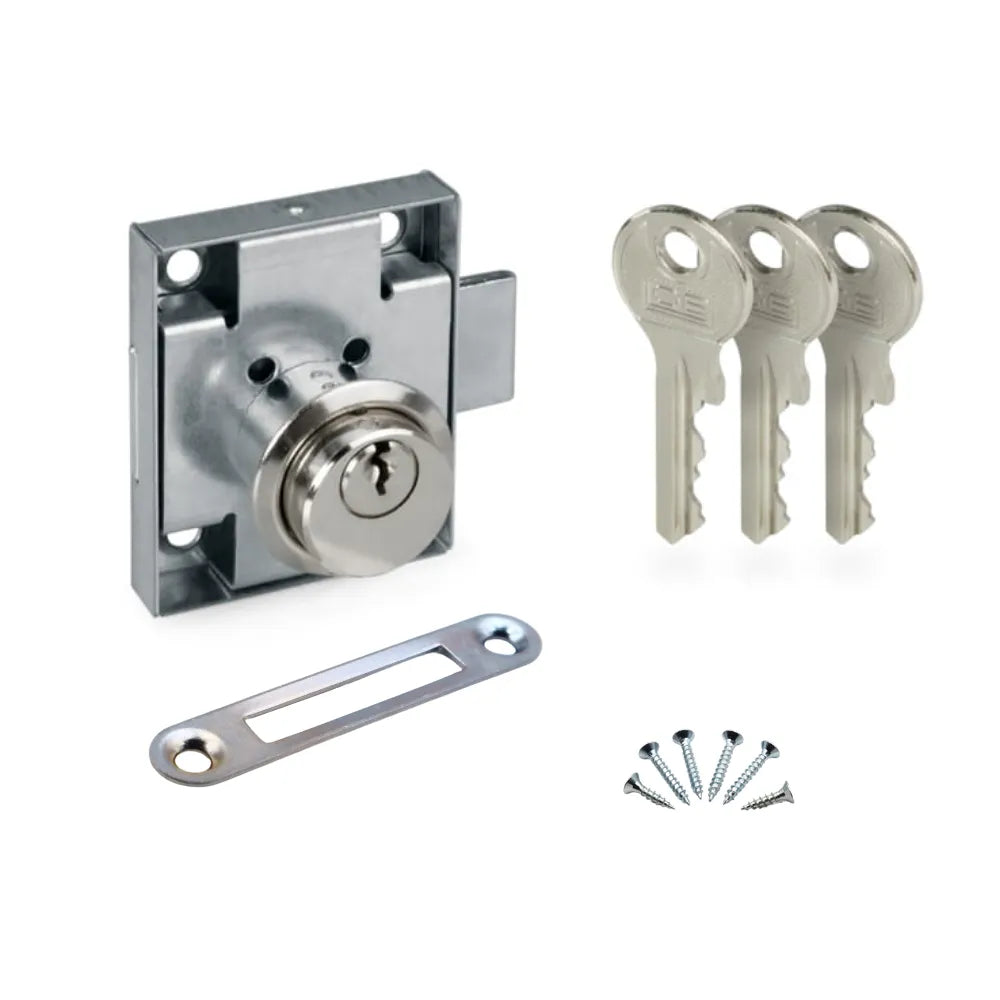 Cabinet & Drawer Lock 7/8 x 13/16 inch (22x21 mm)