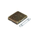 Cabinet & Drawer Lock 1-3/8 inch x 2-3/8 inch (35x60mm) - Antique Gold