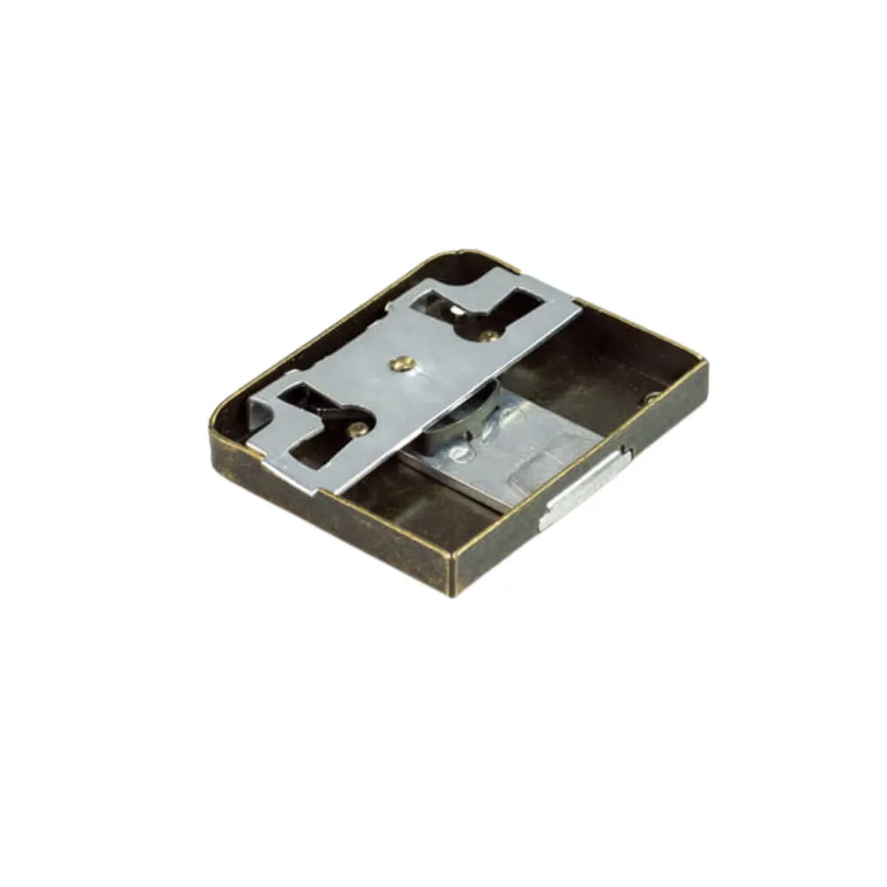 Cabinet & Drawer Lock 1-3/8 inch x 2-3/8 inch (35x60mm) - Antique Gold