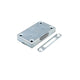 Cabinet & Drawer Lock 1-3/8 x 2-3/8 inch (35 x 60 mm) - White Zinc Plated