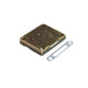 Cabinet & Drawer Lock 1-15/16 x 2-3/8 inch (49 x 60 mm) - Antique Gold