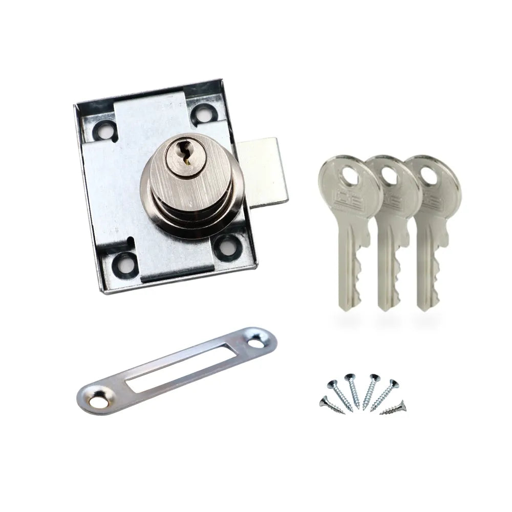 Cabinet & Drawer Lock Left/Right Hand 7/8 x 13/16 inch (22 x 21 mm)