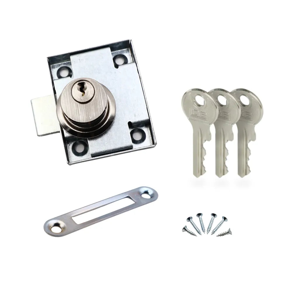 Cabinet & Drawer Lock Left/Right Hand 7/8 x 13/16 inch (22 x 21 mm)