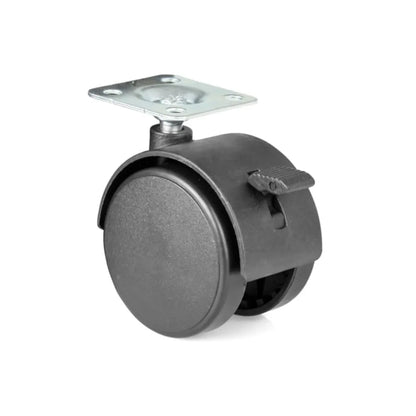 Plastic Swivel Furniture Caster with Brake and 2 inch (50 mm) Wheel