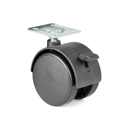 Plastic Swivel Furniture Caster with Brake and 2 inch (50 mm) Wheel