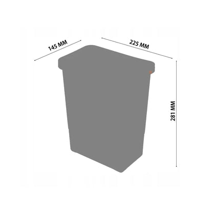 Cabinet Recycling Bins Soft-Close 3 x 4 gal (15 L) + 1 x 1.6 gal (6 L) - 23-5/8 inch (60 cm) Base Cabinet