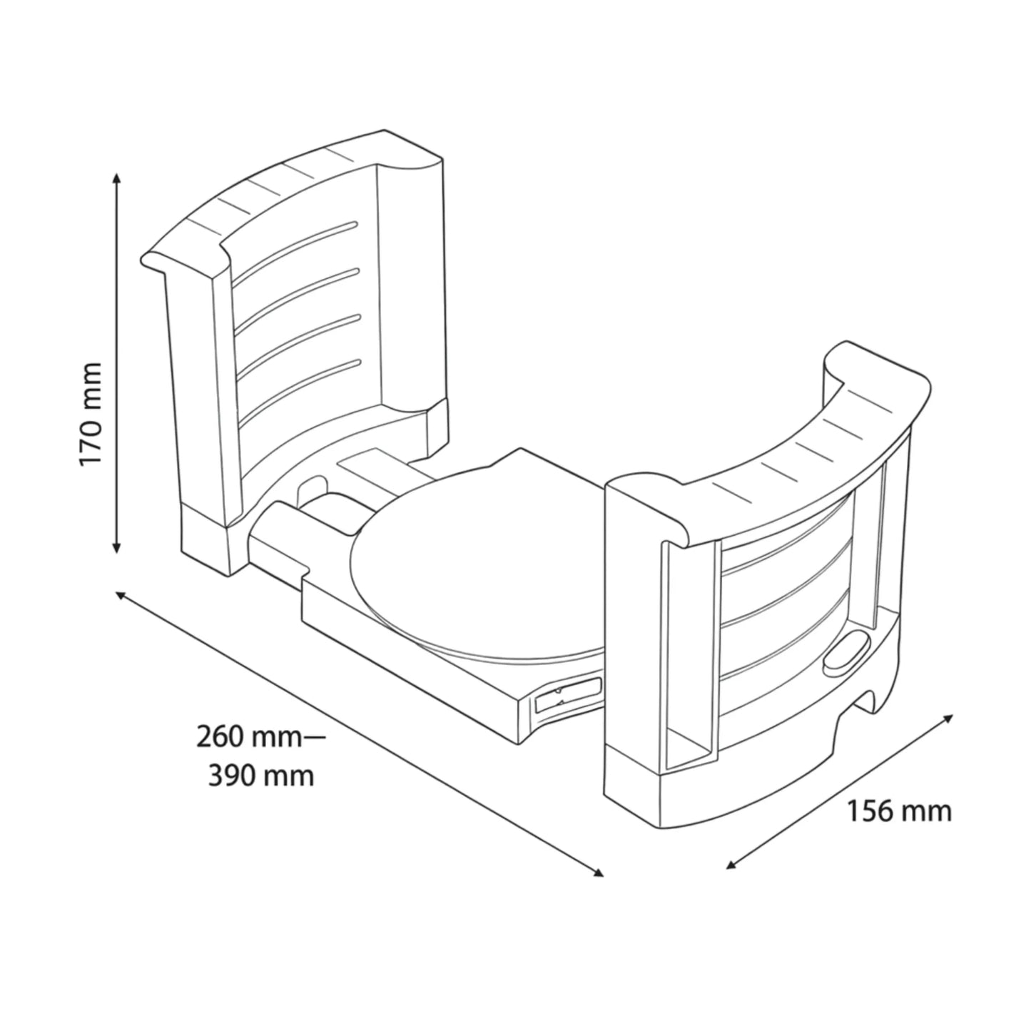 Shelf Panel Holder / Rack - Anthracite