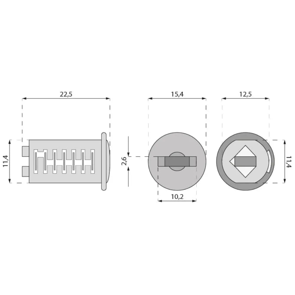Cabinet Lock Cylinder with Digital Key