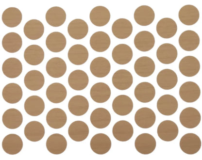 Self-Adhesive Screw Cover Caps - Maple 9/16 inch (14 mm)