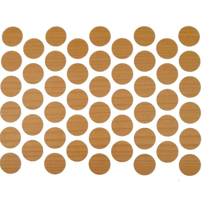 Self-Adhesive Screw Cover Caps - Dark Pine 9/16 inch (14 mm)