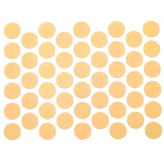Self-Adhesive Screw Cover Caps - Yellow 9/16 inch (14 mm)