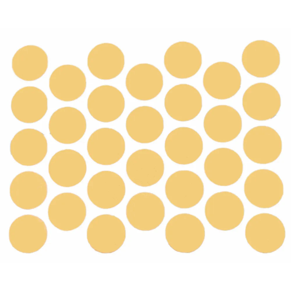 Self-Adhesive Screw Cover Caps - Yellow 11/16 inch (18 mm)