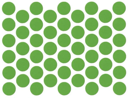 Self-Adhesive Screw Cover Caps - Green 9/16 inch (14 mm)