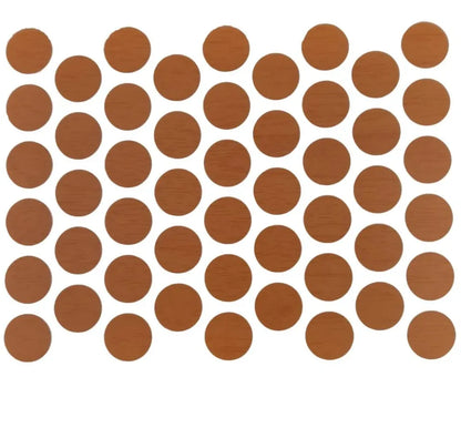 Self-Adhesive Screw Cover Caps - Italian Walnut 9/16 inch (14 mm)