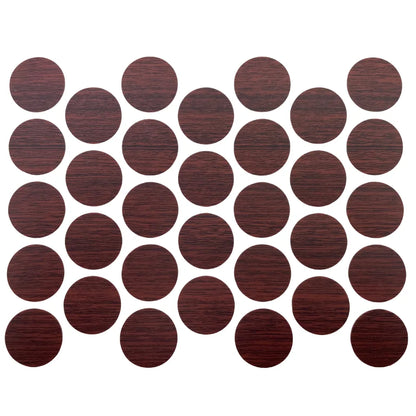 Self-Adhesive Screw Cover Caps - Mahogany 11/16 inch (18mm)