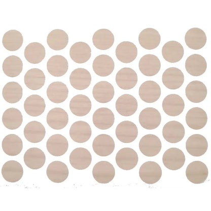 Self-Adhesive Screw Cover Caps - Natural Birch 9/16 inch (14 mm)