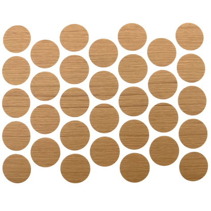 Self-Adhesive Screw Cover Caps - Teak 11/16 inch (18 mm)