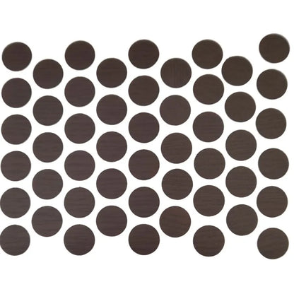 Self-Adhesive Screw Cover Caps - Wenge 9/16 inch (14 mm)
