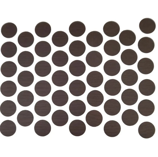Self-Adhesive Screw Cover Caps - Wenge 9/16 inch (14 mm)
