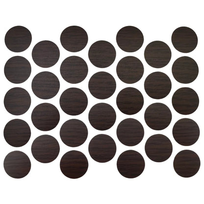 Self-Adhesive Screw Cover Caps - Wenge 11/16 inch (18 mm)