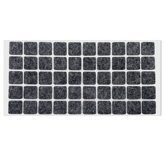 Self-Adhesive Felt Pad 3/4 x 3/4 inch (20x20 mm) Gray
