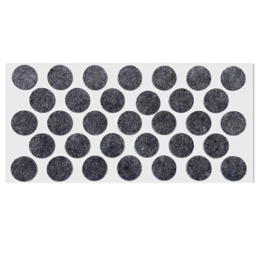 Self-Adhesive Felt Pads 15/16 inch (24 mm) Gray