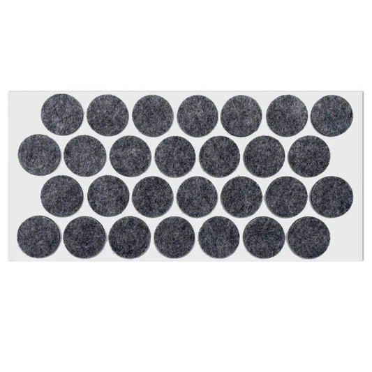 Self-Adhesive Felt Pad 1-1/8 inch (28 mm) Gray
