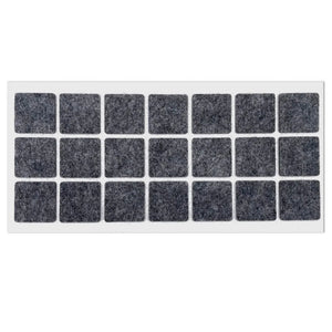 Self-Adhesive Felt Pad 1-3/16 x 1-3/16 inch (30x30 mm) Gray