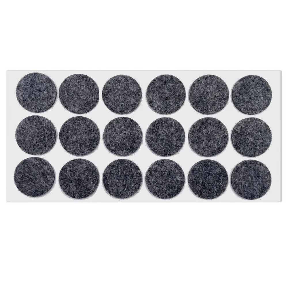 Self-Adhesive Felt Pad 1-3/8 inch (35 mm) Gray