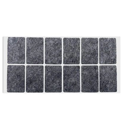 Self-Adhesive Felt Pad 1-3/8 x 2-3/16 inch (35 x 55 mm) Gray