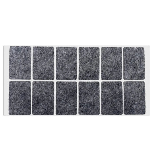 Self-Adhesive Felt Pad 1-3/8 x 2-3/16 inch (35 x 55 mm) Gray