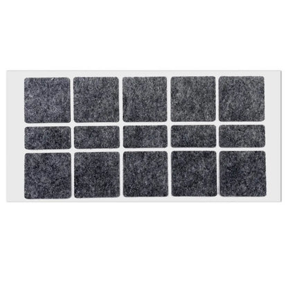 Self-Adhesive Felt Pads 1-9/16 x 1-9/16 inch / 13/16 x 1-9/16 inch (40x40mm / 20x40mm) Gray