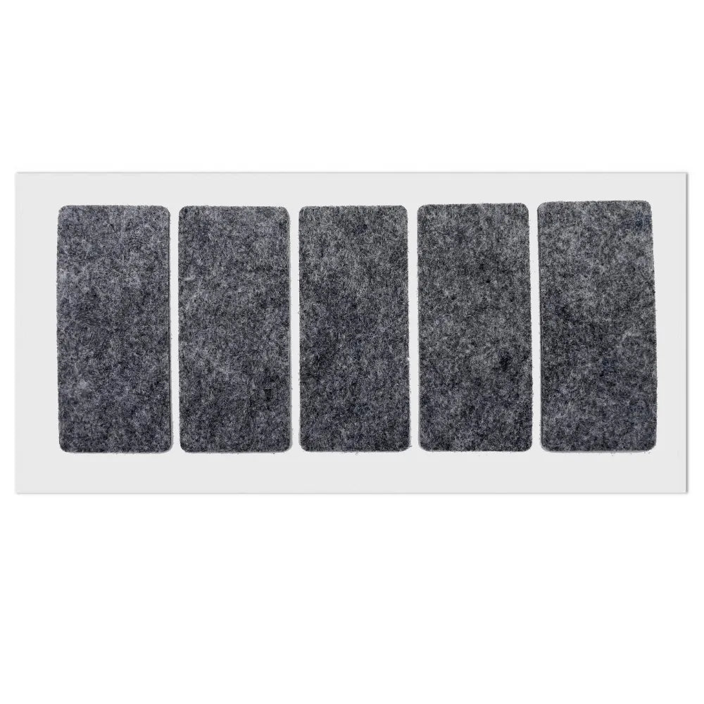 Self-Adhesive Felt Pad 1-9/16 x 3-9/16 inch (40x90 mm) Gray