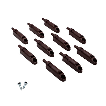 Soft-Close Cabinet Door Damper - Brown (10 Pack)